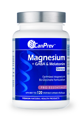 CanPrev Magnesium + GABA & Melatonin (120 Vcaps)