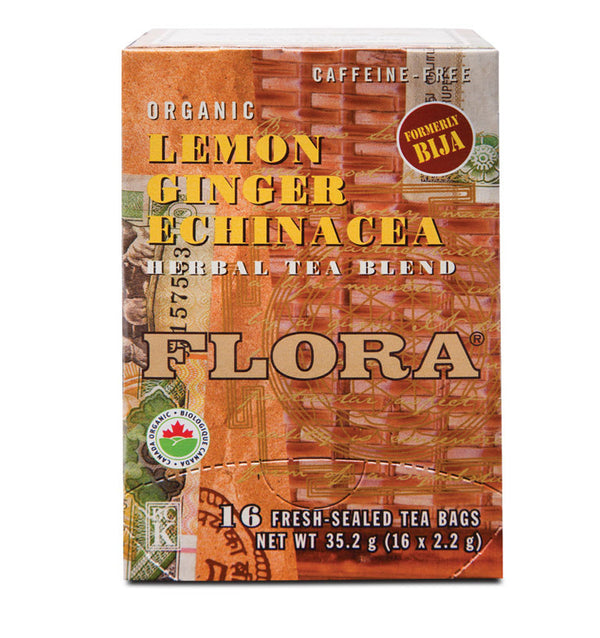 Flora Lemon Ginger Echinacea Tea (16 Bags)