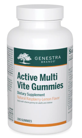Genestra Active Multi Vite 軟糖天然覆盆子檸檬口味（100顆）