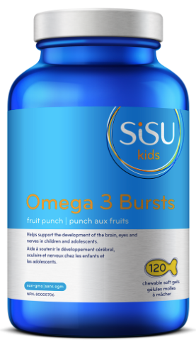 SISU Omega 3 Bursts for kids (120 Chewable softgels)