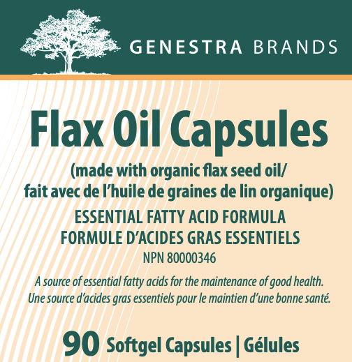 Genestra Flax oil capsules (90 softgels)