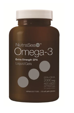 NutraSea® HP™ Omega-3 液體凝膠，新鮮薄荷（60 粒軟膠囊） 