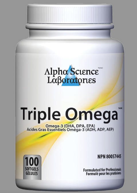Alpha Science Laboratories 來自海豹油的 EFA Triple Omega（100 粒軟膠囊） 