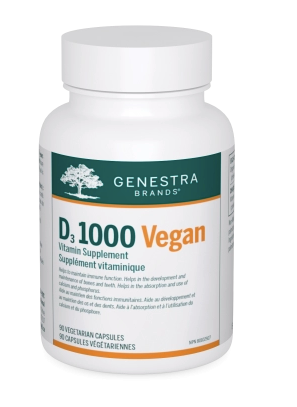 Genestra D3 1000 Vegan (90 vcaps)