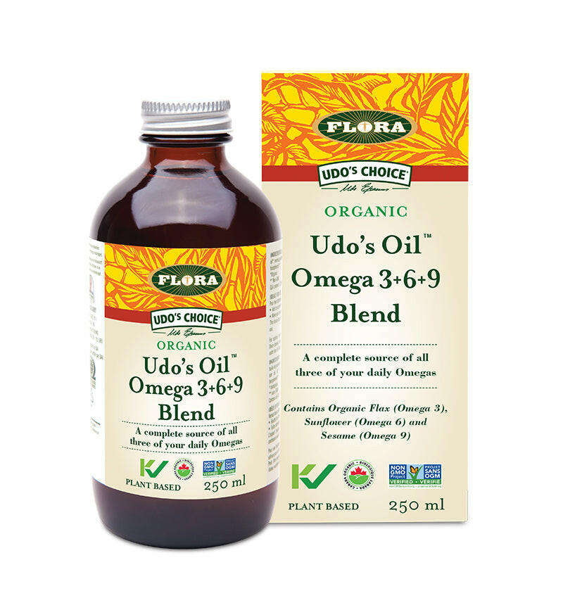 Flora Udo’s Oil Omega 3+6+9 Blend (250 mL)