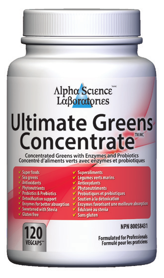 Alpha Science Laboratories Ultimate Greens Concentrate (120 vcaps)