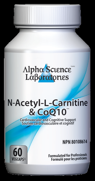 Alpha Science Laboratories N-Acetyl-L-Carnitine & CoQ10 (60 vcaps)