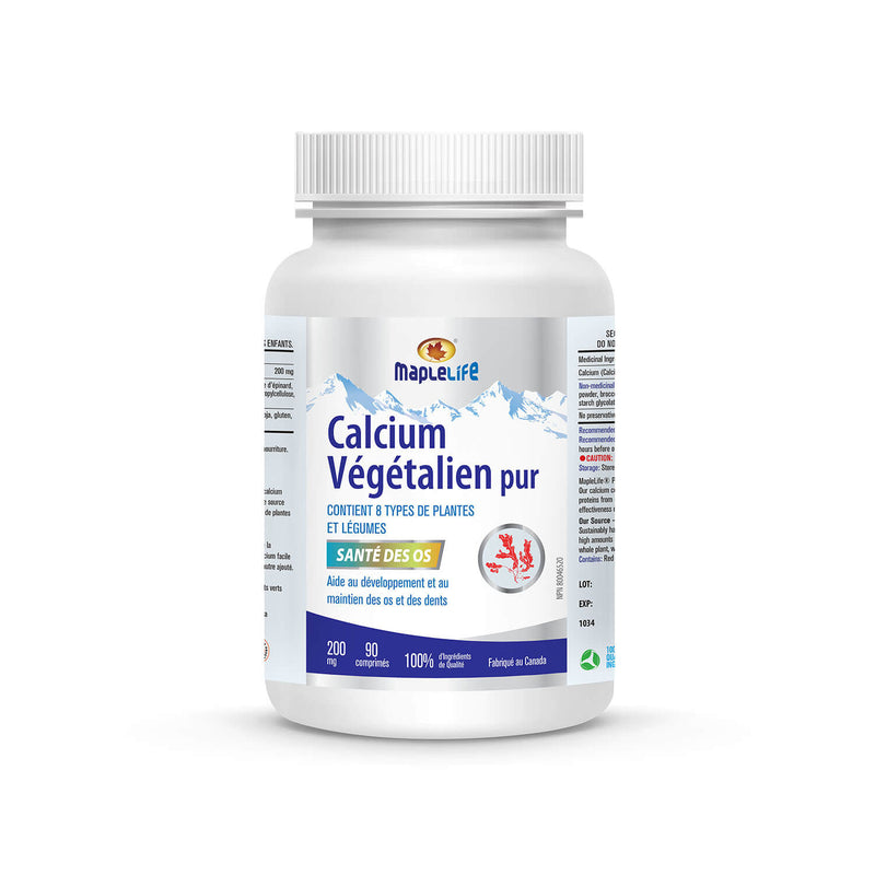 Maplelife Pure Vegan Calcium 200mg (90 Tablets)
