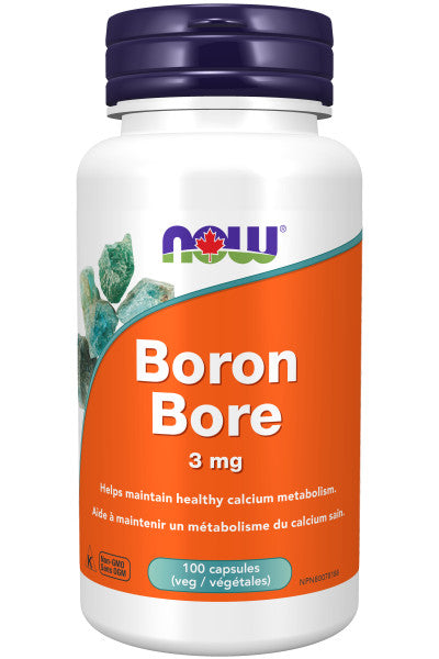 NOW Boron (Glycinate) 3mg (100vcap)