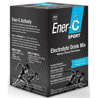 Ener-c 運動電解質飲料混合物（12 包） 混合莓果