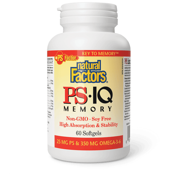 Natural Factors PS IQ Memory (60 Softgels)