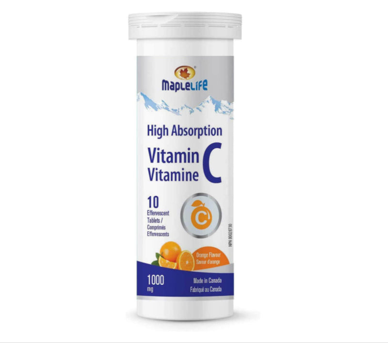 Maplelife Vitamin C Effervescent (10 tablets)