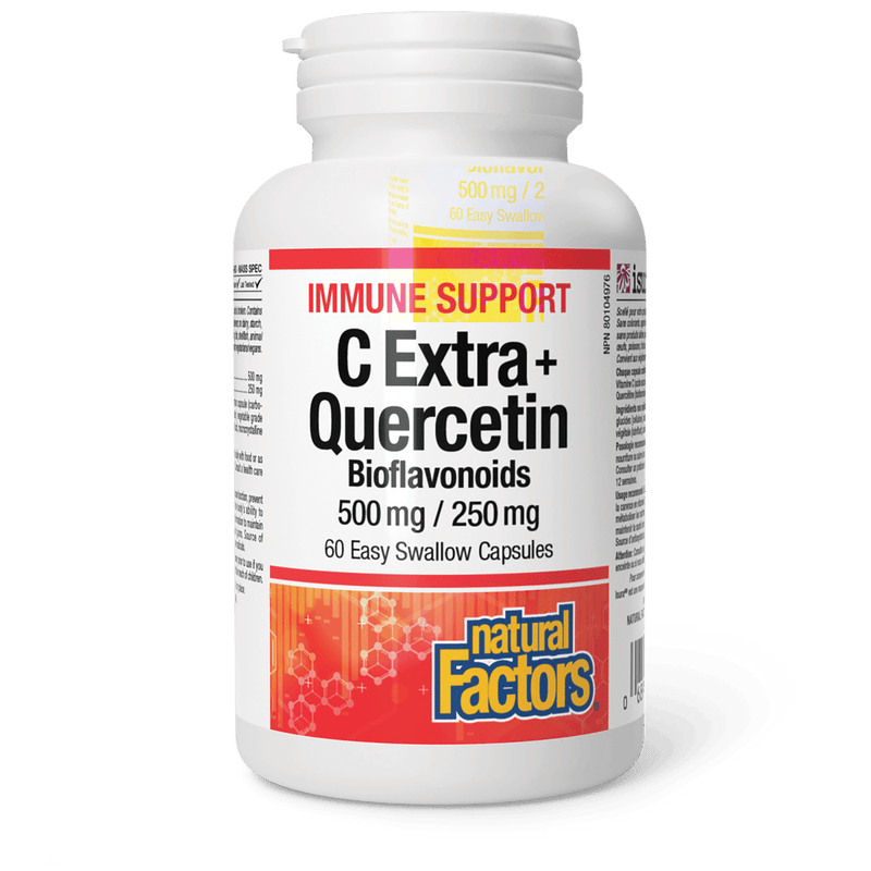 Natural Factors C Extra + Quercetin 500/250mg (60/90 Capsules)