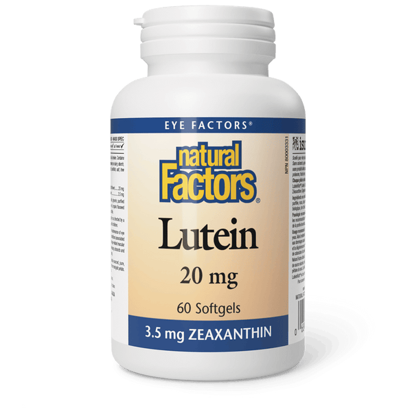 Natural Factors Lutein 20mg (60 | 120 Softgels)
