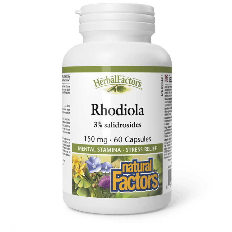 Natural Factors HerbalFactors Rhodiola 150 mg (60 Capsules)