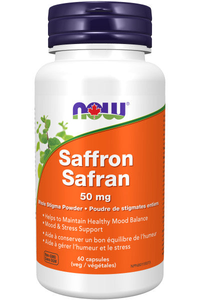 NOW Saffron Whole Herb 50mg 10% (60vcap)