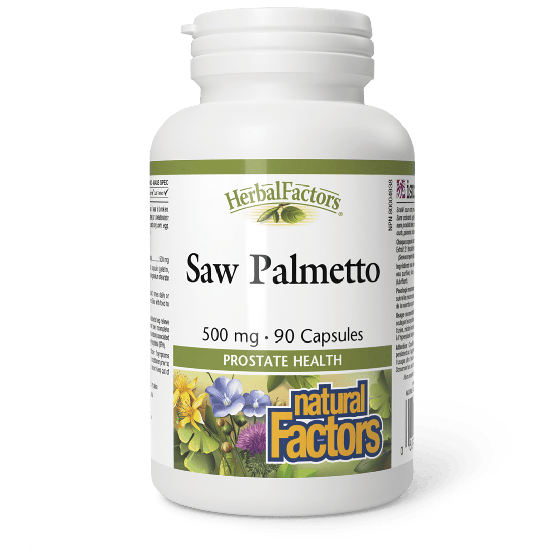 Natural Factors Saw Palmetto 500 mg (90 Caps)