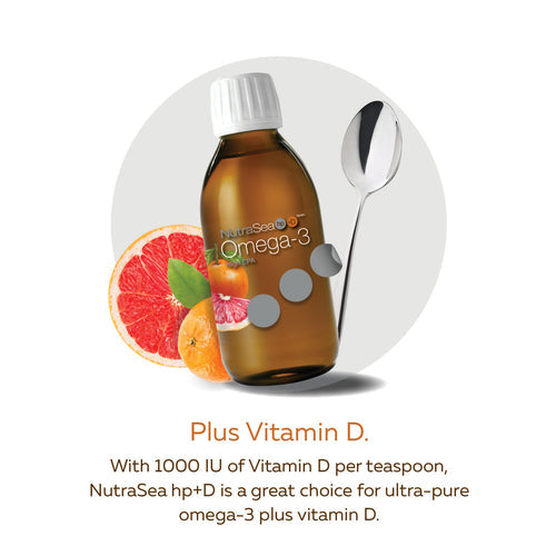 NutraSea® HP™ + D Omega-3 Grapefruit Tangerine (200 ml)