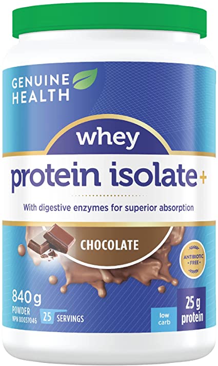 Genuine Health Whey Protein Isolate chocolate(840g)
