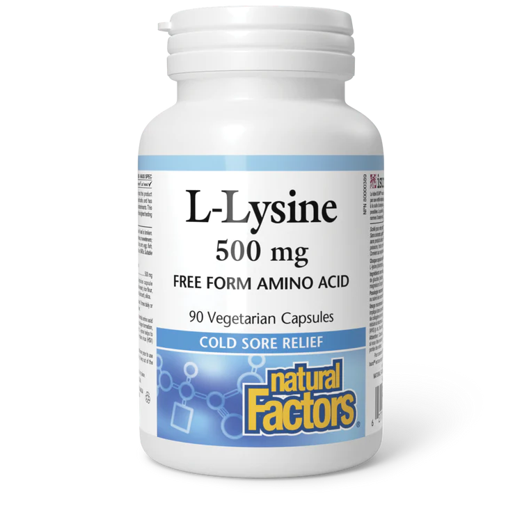 Natural Factors L-Lysine 500mg (180 caps)