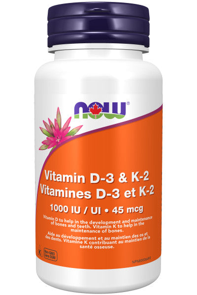 Vitamin D3 and K2 (120vcaps)
