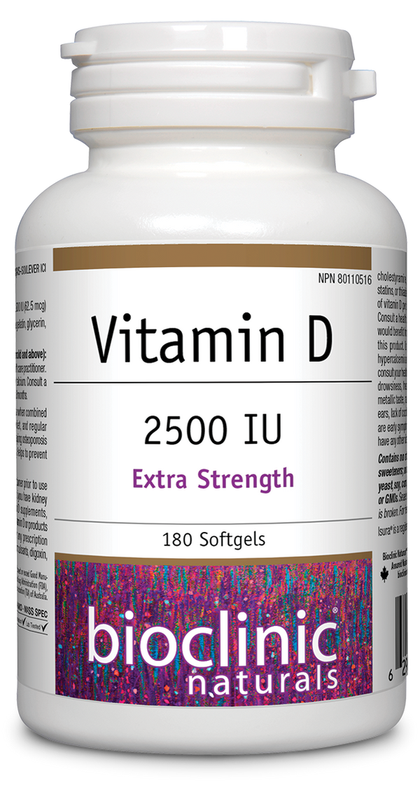 BioClinic Naturals Vitamin D3 2500 IU (90 softgels)