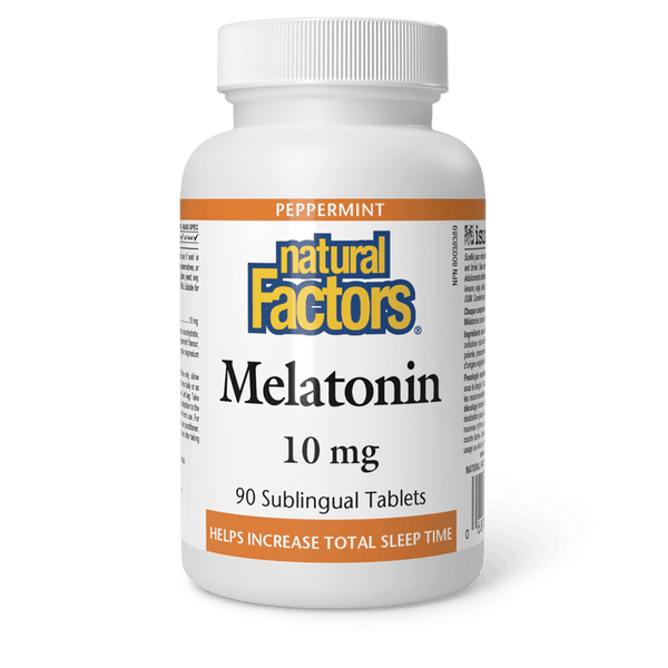 Natural Factors Melatonin 10mg (90 Sublingual Tablets)