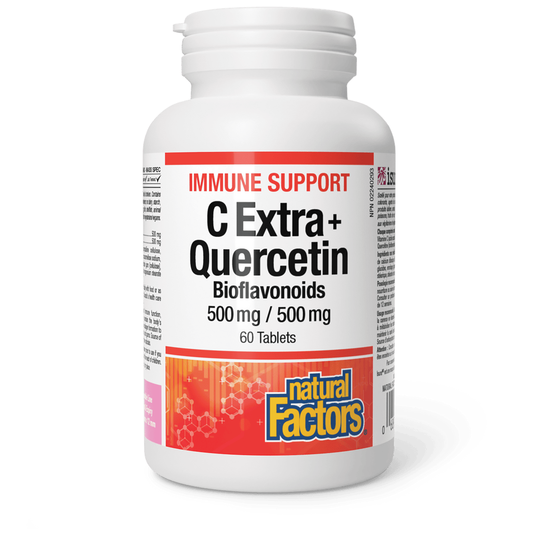 Natural Factors C Extra + Quercetin 500mg/500mg (60 Tablets)