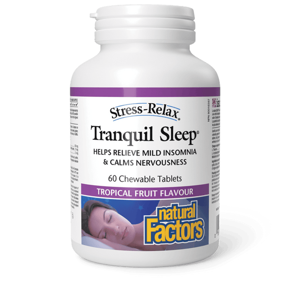 Natural Factors Stress-Relax Tranquil Sleep (60 Chewable Tablets)