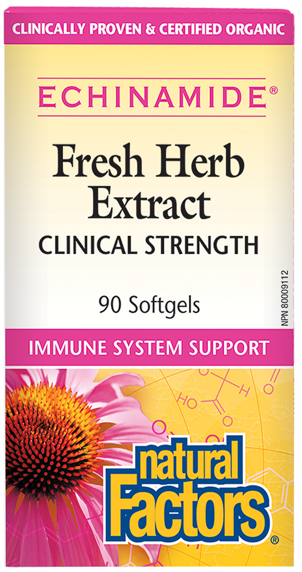 Natural Factors Echinacea Fresh Herb Extract (90 Softgels)