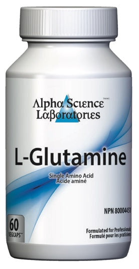 Alpha Science Laboratories L-麩醯胺酸（60 粒膠囊）- 緩解身體壓力的胺基酸