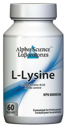 Alpha Science Laboratories L-賴氨酸（60 粒 vcap） 