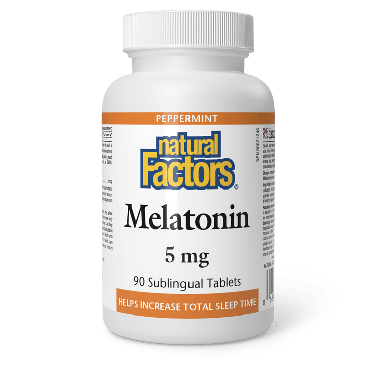 Natural Factors Melatonin 5mg (90 Sublingual Tablets)