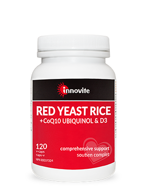 Innovite Red Yeast Rice 300 mg +Ubiquinol (120 Vcaps)
