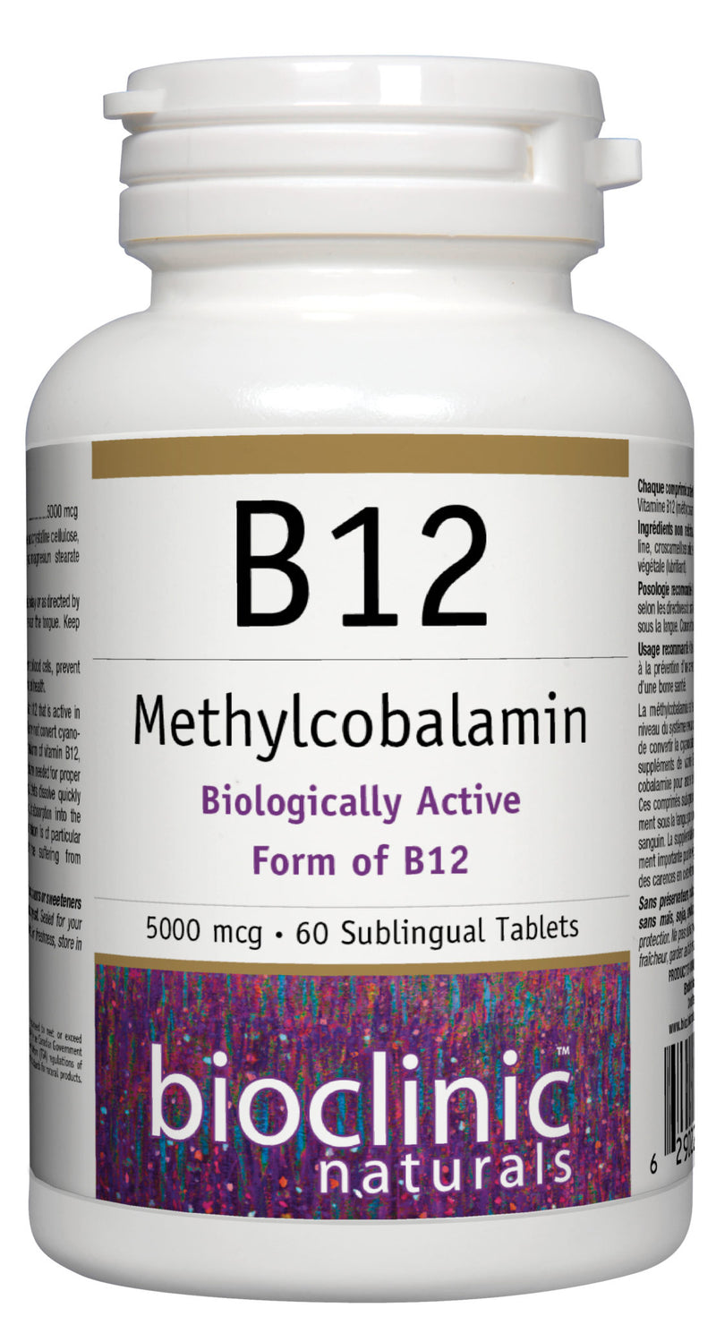 BioClinic Naturals B12 5000mg (60 Sublingual Tablets)