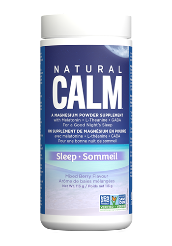 Natural Calm Sleep – 天然睡眠輔助劑 4 盎司（114 克）混合漿果味