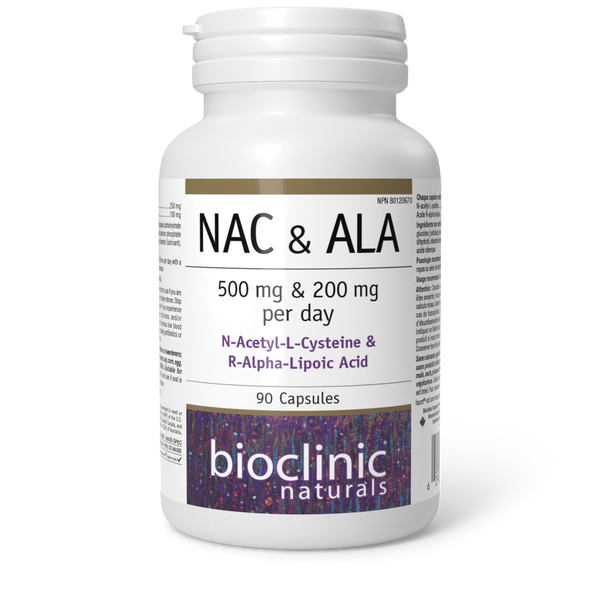 BioClinic Naturals NAC & ALA 500mg/200mg (90caps)