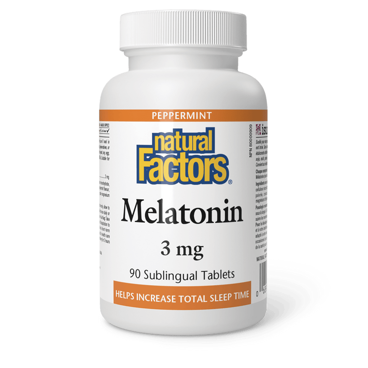 Natural Factors Melatonin 3mg (90 Sublingual Tablets)