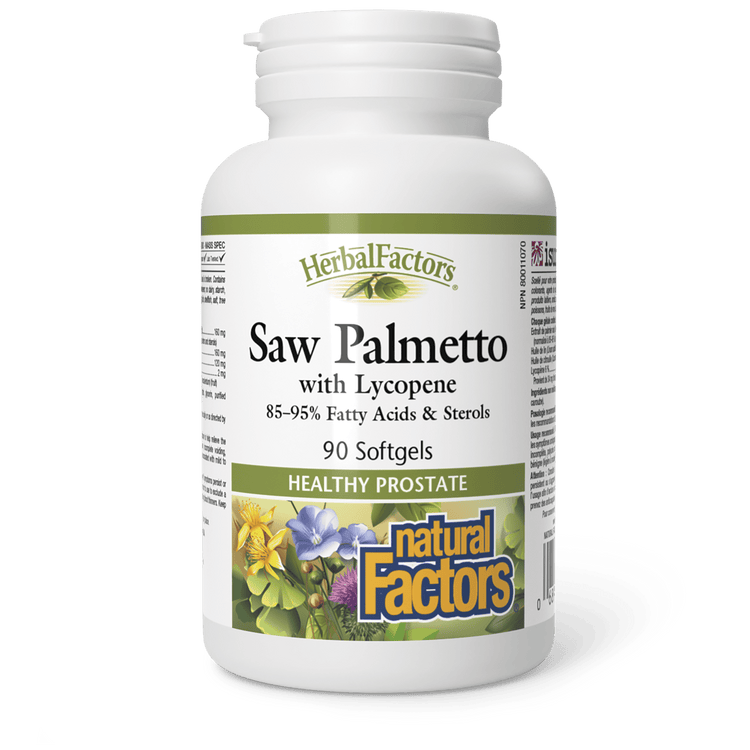 Natural Factors HerbalFactors Saw Palmetto with Lycopene