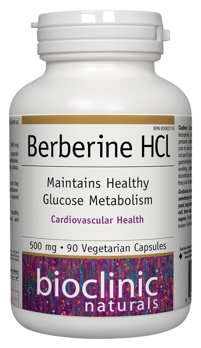 BioClinic Naturals Berberine HCl 500mg (90 Vcaps)